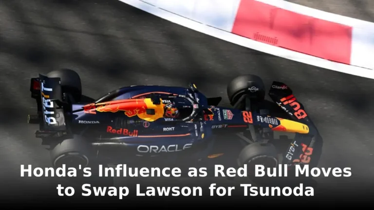Honda's Influence as Red Bull Moves to Swap Lawson for Tsunoda
