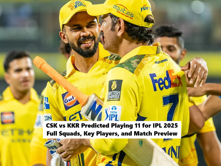CSK vs KKR IPL 2025 Prediction