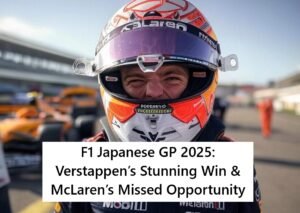Max Verstappen celebrates F1 Japanese GP 2025 win at Suzuka
