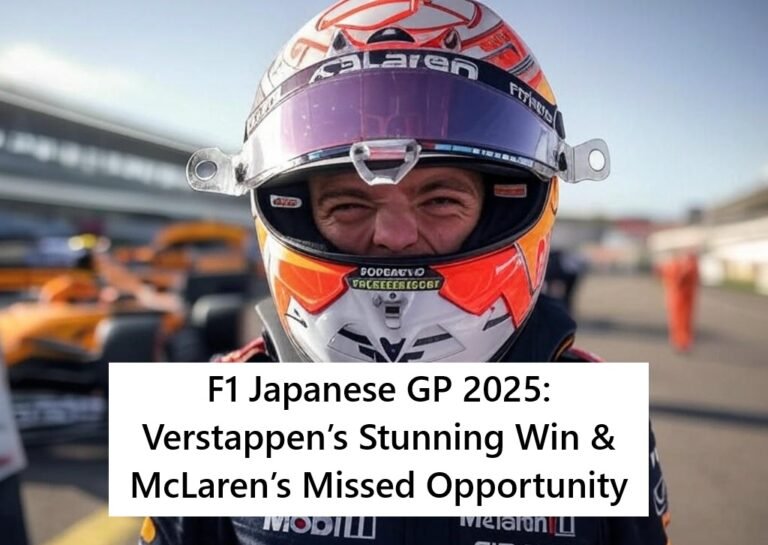 Max Verstappen celebrates F1 Japanese GP 2025 win at Suzuka