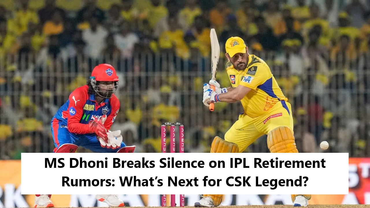 MS Dhoni retirement ipl 2026: breaks silence on IPL retirement rumors