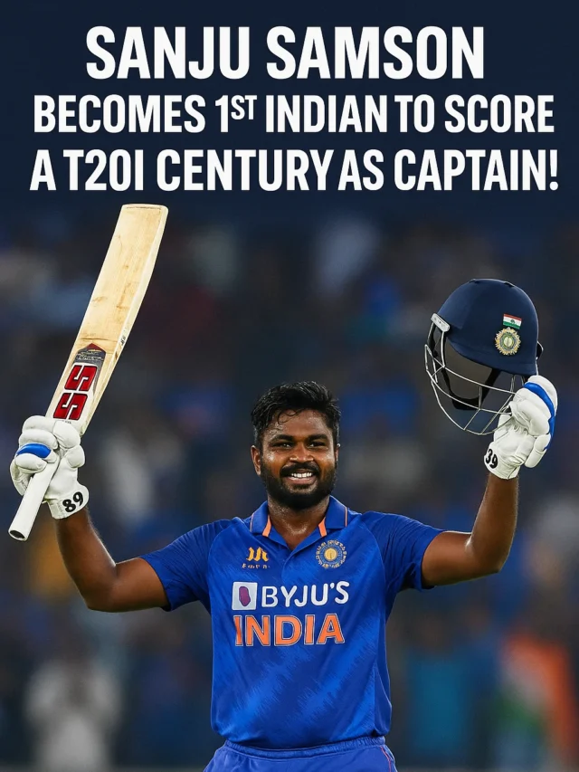 Sanju Samson Makes History! First Indian Captain to Hit T20I Century!
