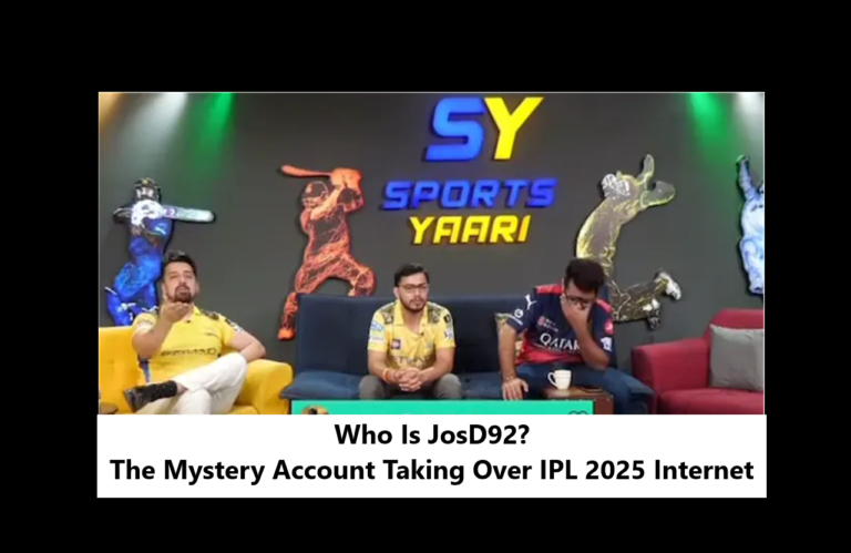 Who Is JosD92? The Viral Mystery Account Dominating IPL 2025 Discussions