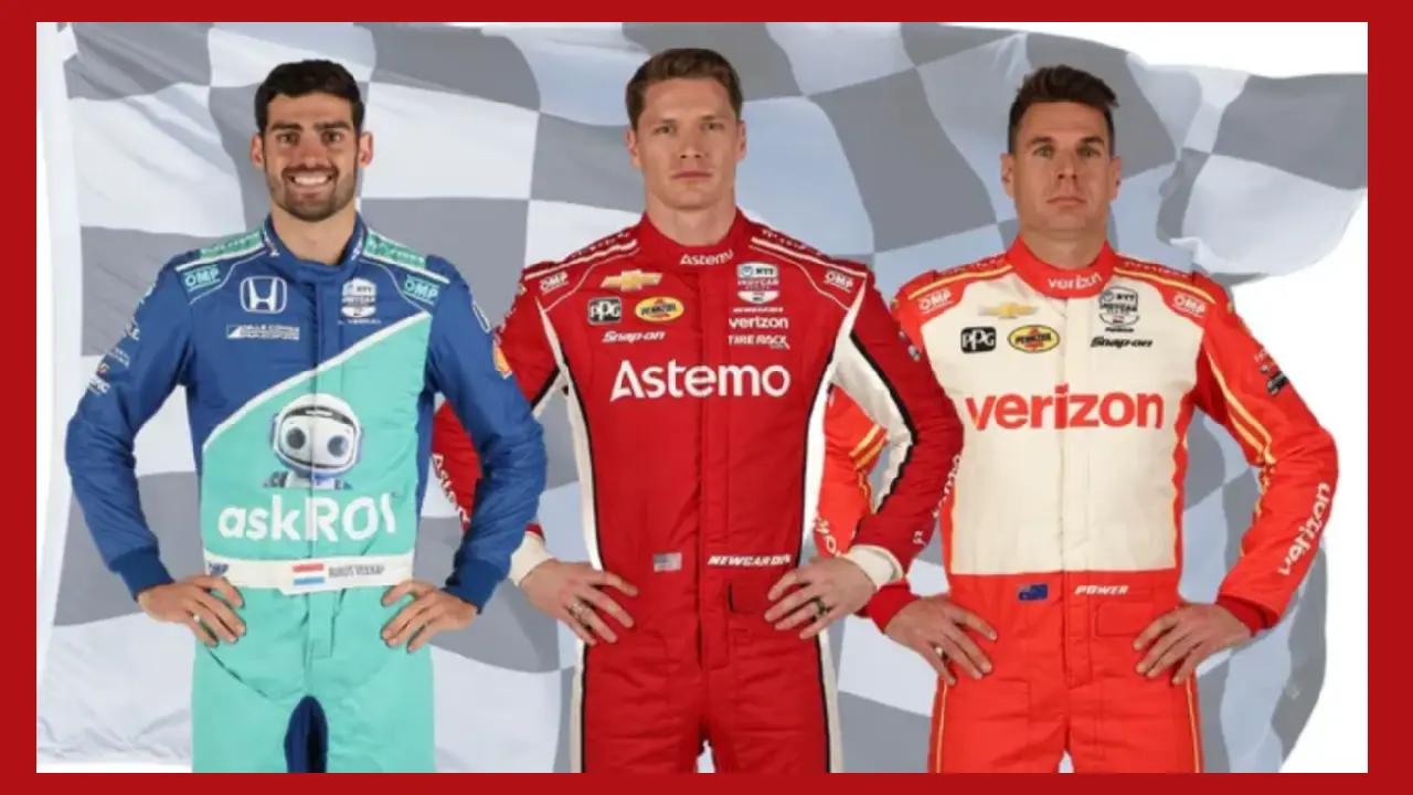 2025 Indianapolis 500 Pole Winner Robert Shwartzman Celebrating