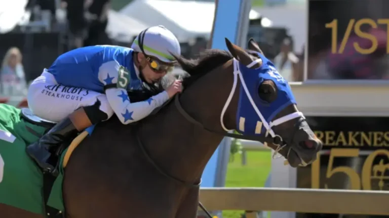 Journalism wins the 150th Preakness Stakes at Pimlico Race Course in 2025