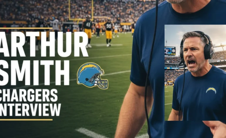 Arthur Smith on the sideline coaching during an NFL game